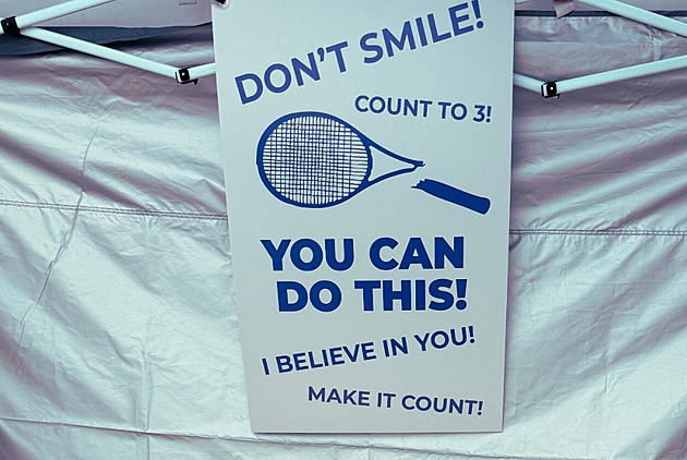 Tady si vybijte svůj vztek. Turnaj tenistkám nabízí místnost pro rozdýchání porážky