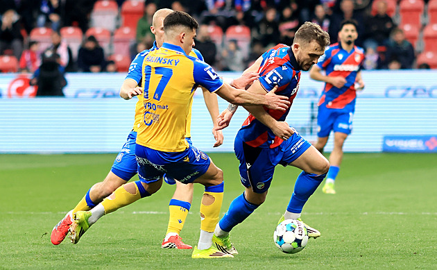 Plzeň - Teplice 2:2, gól v osmé minutě nastavení nestačil, hosté srovnali i v deseti